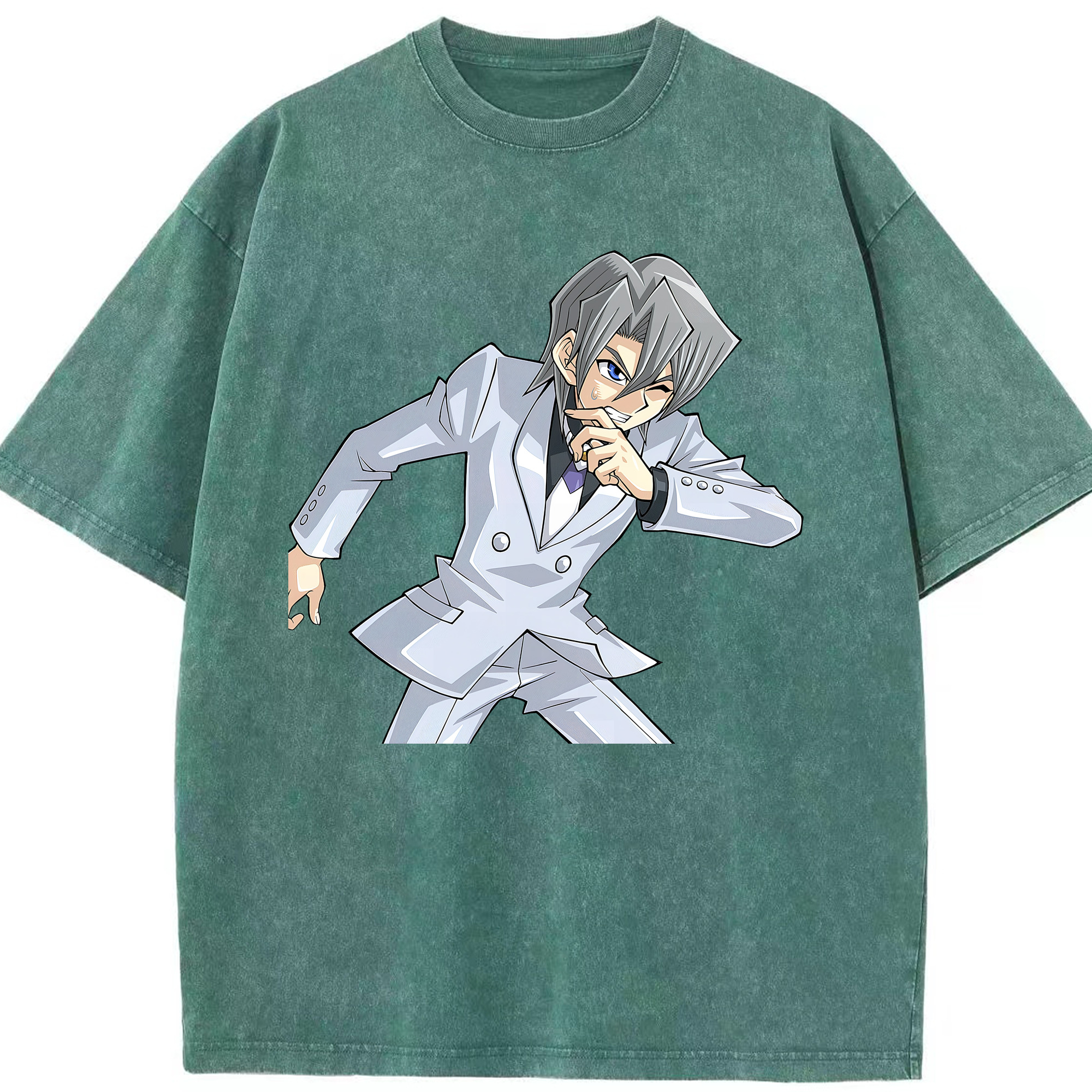 （画像用） 遊☆戯☆王 Yu-Gi-Oh! 綿100% ヴィンテージ風 半袖Tシャツ（フロントプリント）